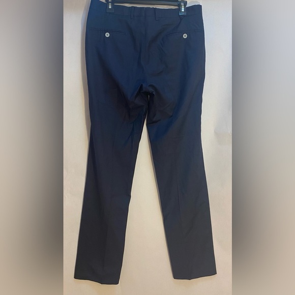 Massimo Dutti Dress Blue Pants Men's Super 130’s Wool Size 32/32 - Picture 3 of 9